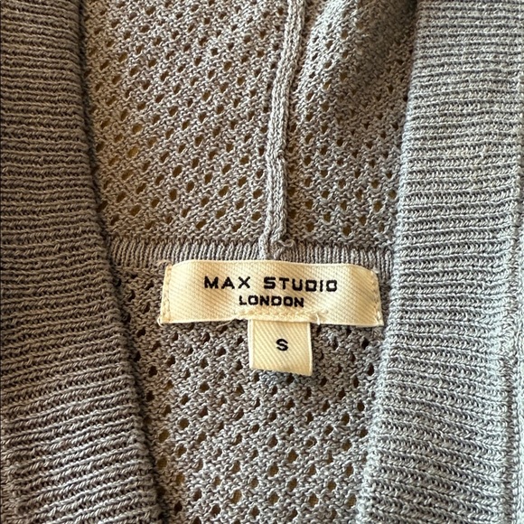 Max Studio Pullover Hoodie Women 90s Style Classic Light Soft Comfy Gray‎ NWT M - Picture 5 of 9